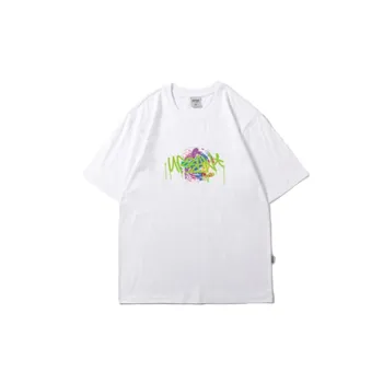Fashion Plus Size Half sleeved Hiphop Graffiti T shirt