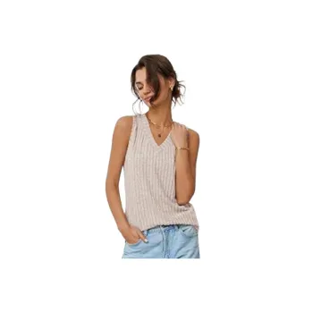 Fashionable Plain Polyester Vest Women