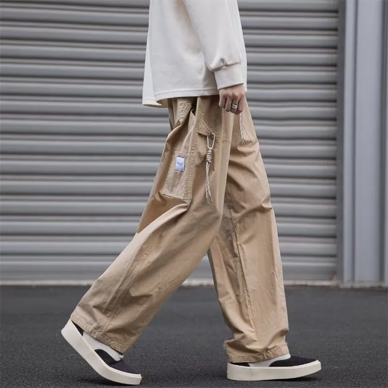 Loose Straight Leg Casual Pants-5