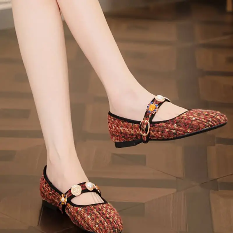 Casual Fashionable Mary Jane Shoes-1