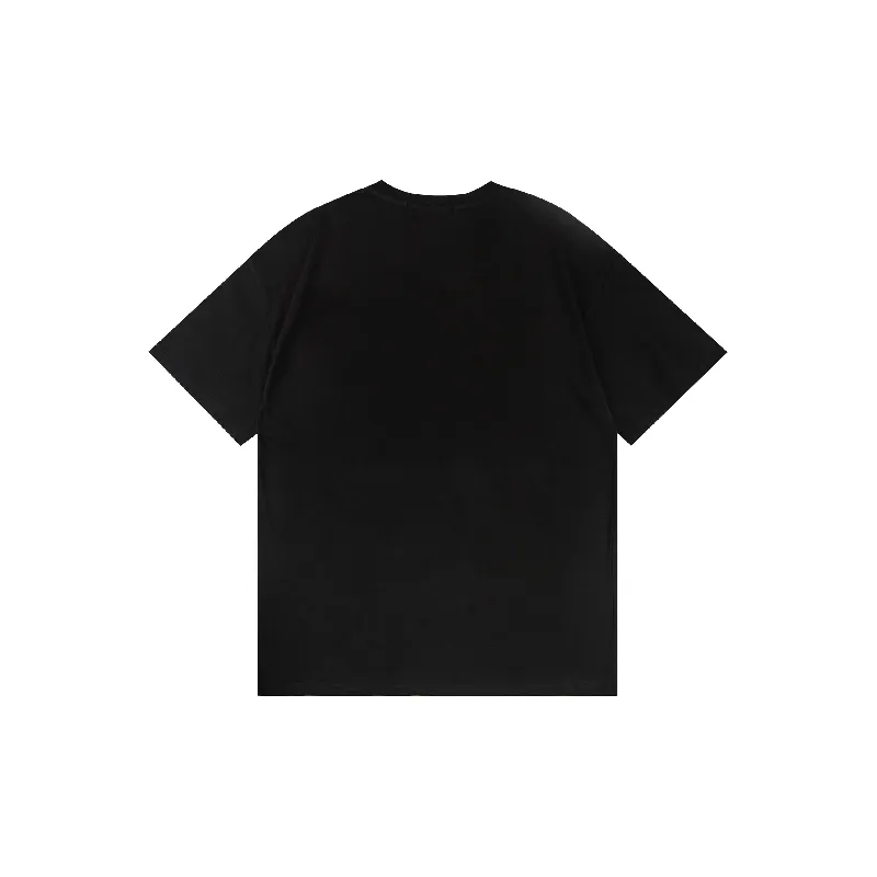 Retro Letter 100% Cotton T Shirt-1
