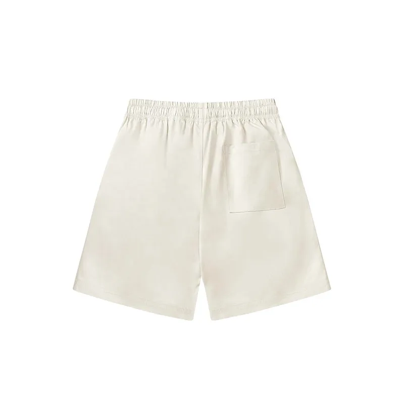 Hip Hop Flame Print Drawstring Shorts-1