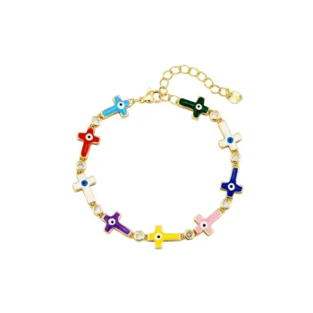 Hip Hop Cross Bracelet