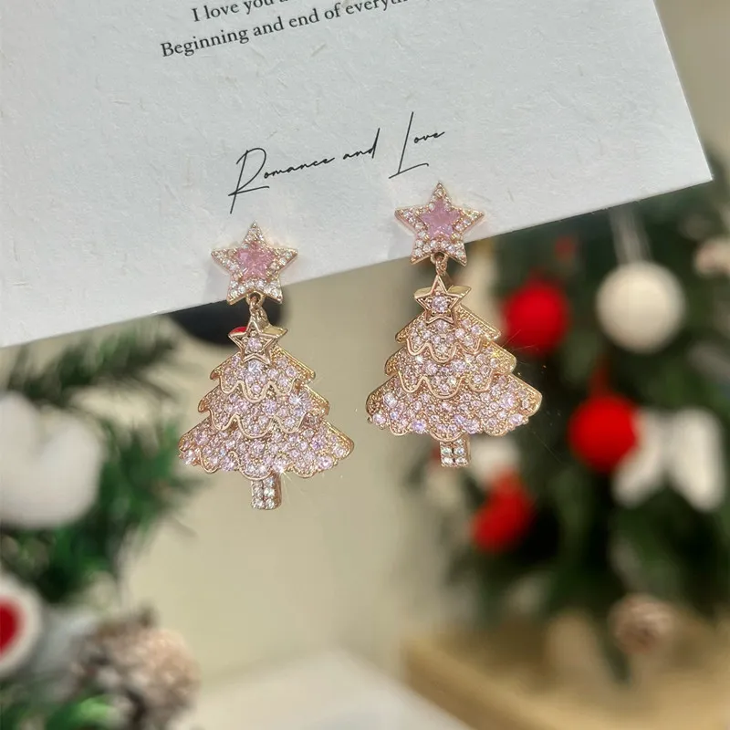 Elegant Christmas Rhinestone Earring-2