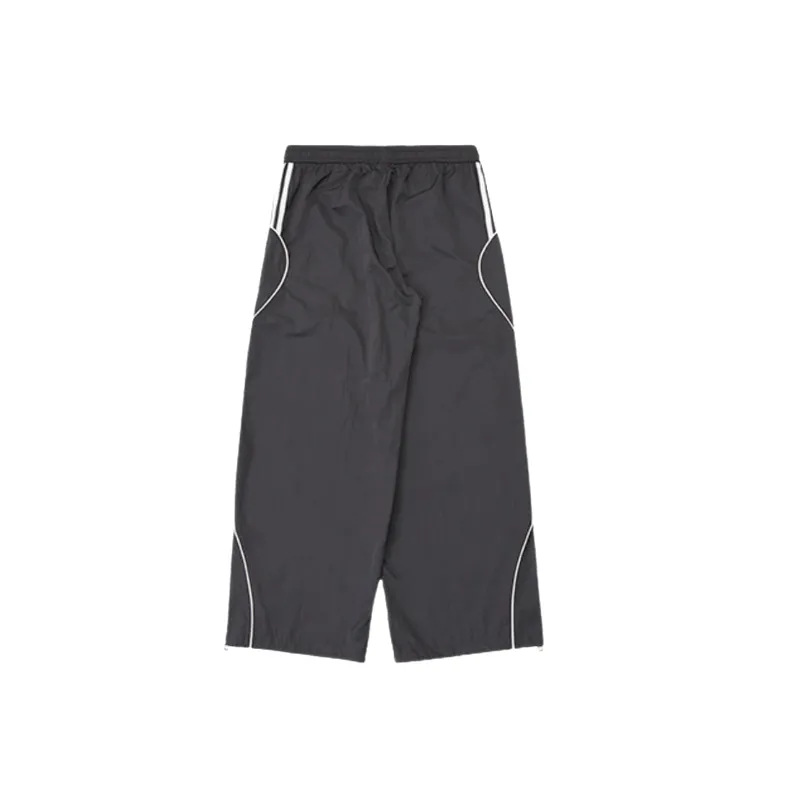 Sporty Retro Polyester Casual Pants-1