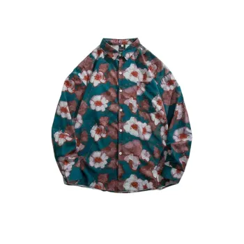 Vintage Oil Painting Floral Shirt