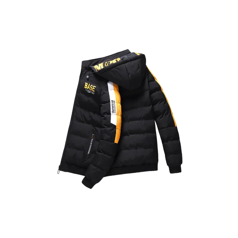 Casual Warm Blended Synthetic Fabrics Quilted Jacket-3