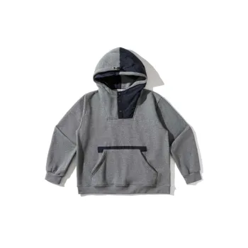 Stitching Fleece lined Hoodie