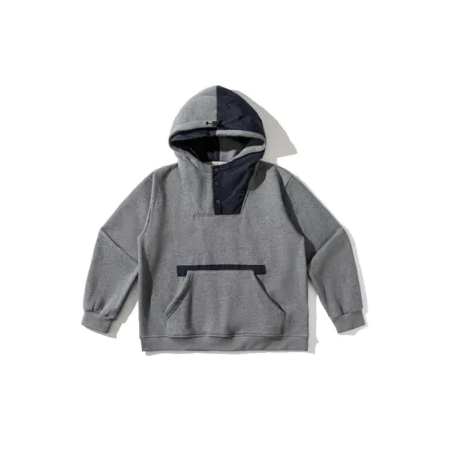 Stitching Fleece-lined Hoodie