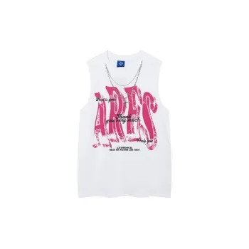 Graffiti Printed Necklace Vest