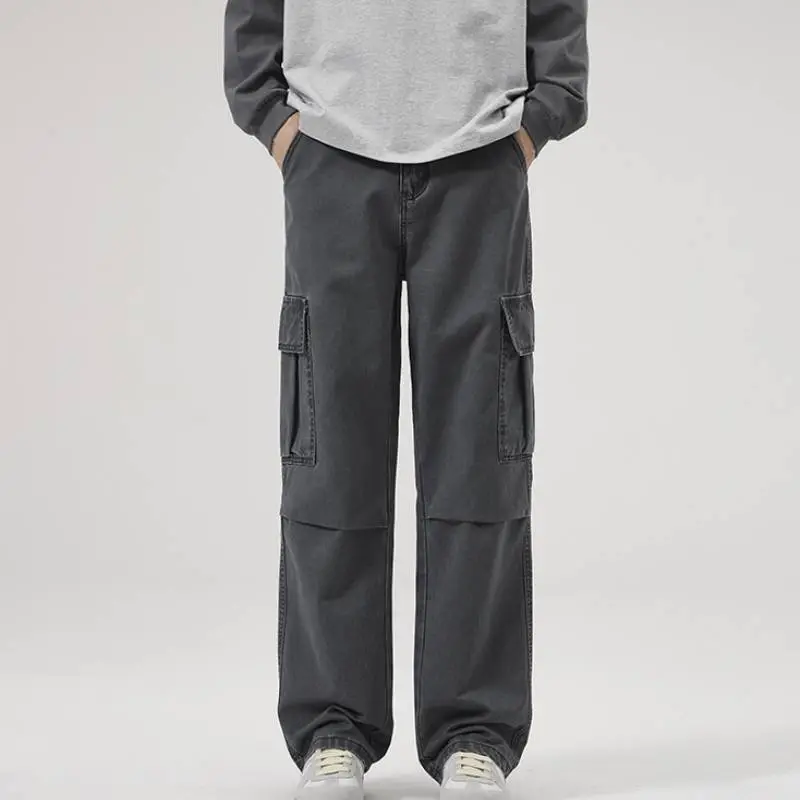 Casual Fashion Loose Cotton Cargo Pants-6
