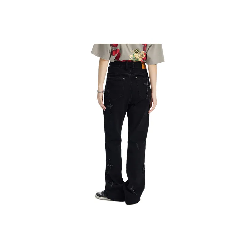 Retro Embroidery Jeans-3