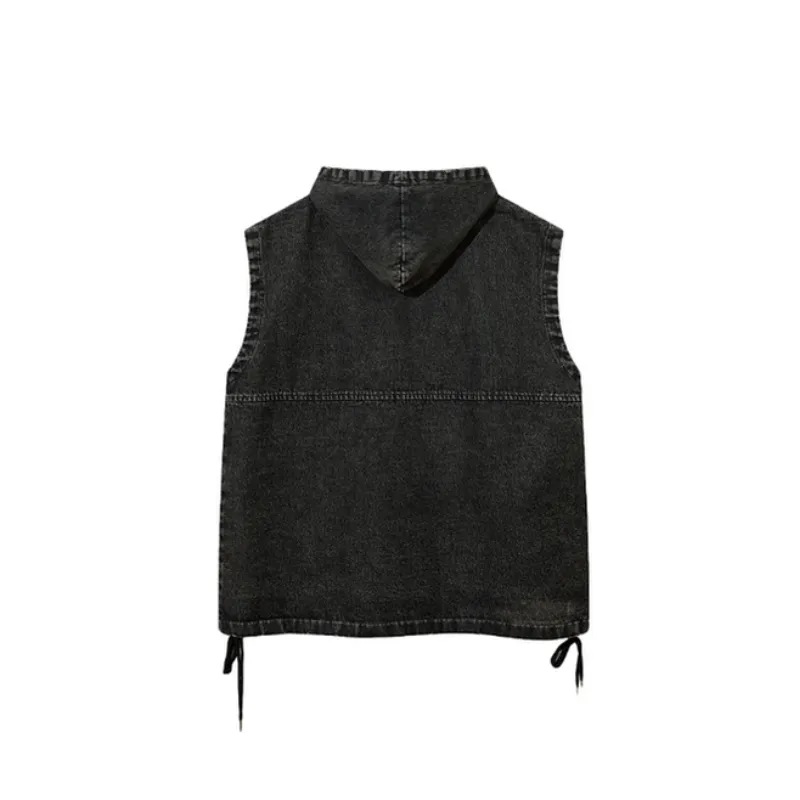 Retro Loose Letter Vest-1