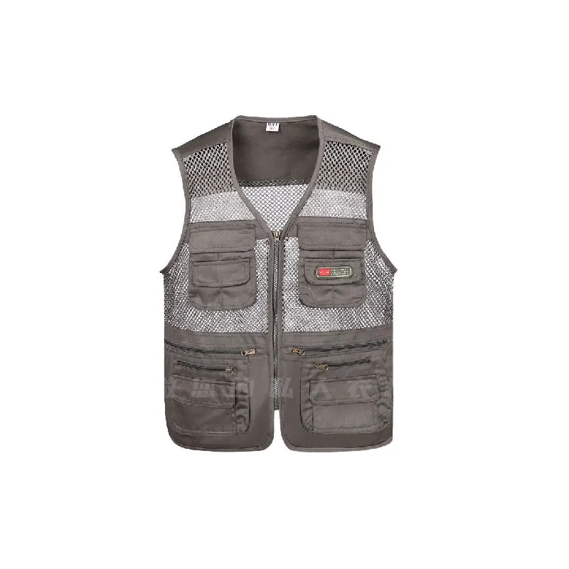 Fashionable Loose Blended Synthetic Fabrics Vest-0