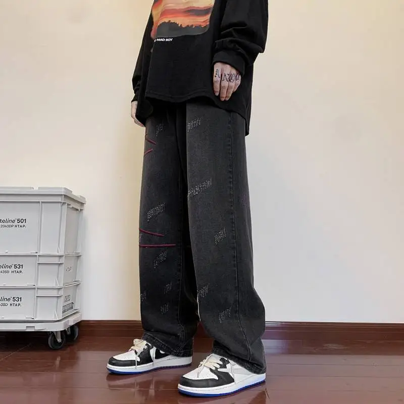 Fashion Embroidered Jeans-3