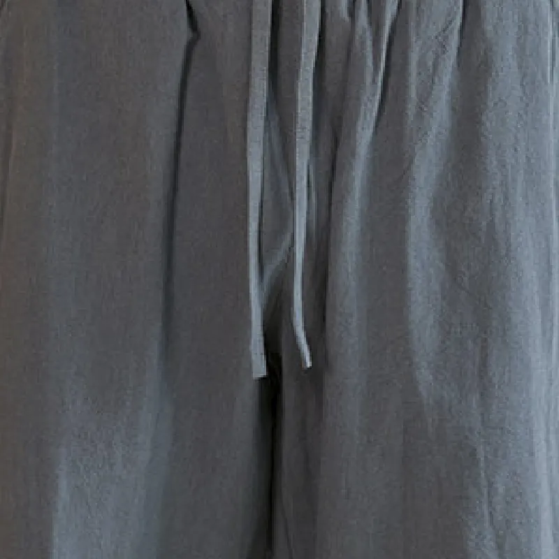 Plain Loose Casual Pants-7
