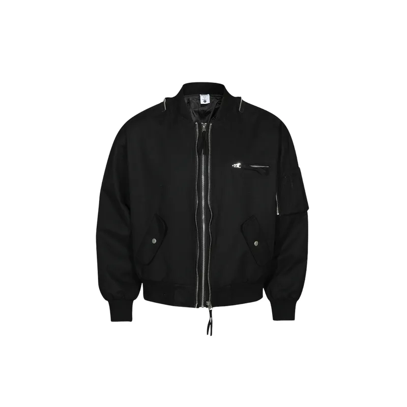 Loose Casual Cotton Blended Fabric Jacket-0
