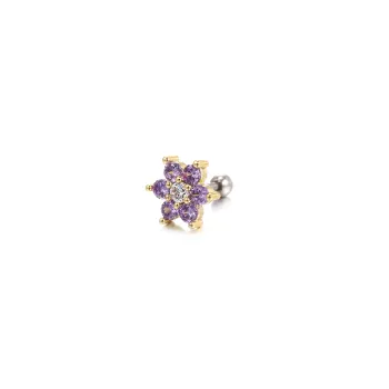 Fashionable Flowers Ear Stud Women