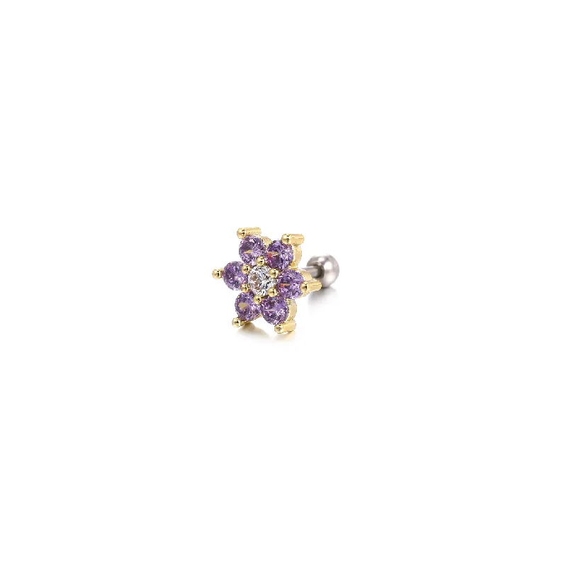 Fashionable Flowers Ear Stud Women-0