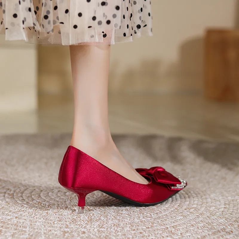 Elegant Bow High Heels-5