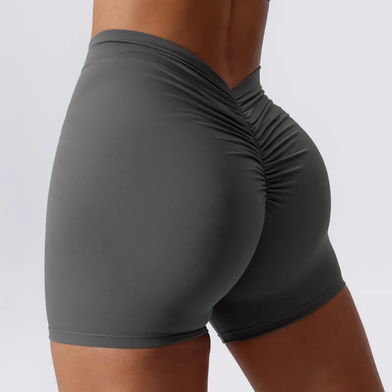 Casual Fashionable Nylon Spandex Blend Sports Shorts Women-5