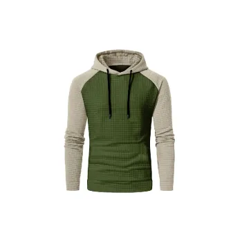 Casual Plaid Blended Synthetic Fabrics Sweatshirt Unisex