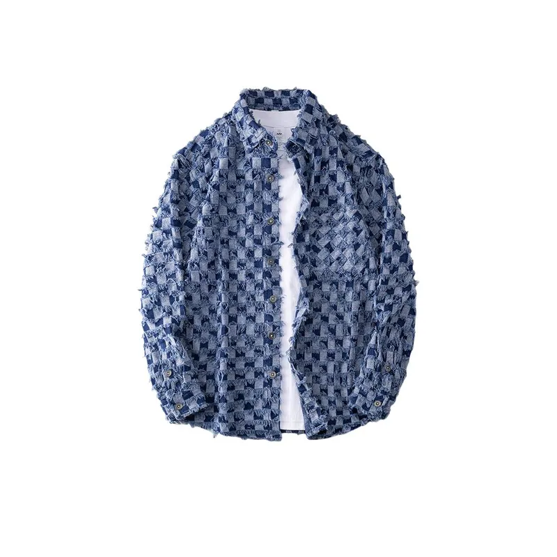 Loose Checkerboard Shirt Shirt-2