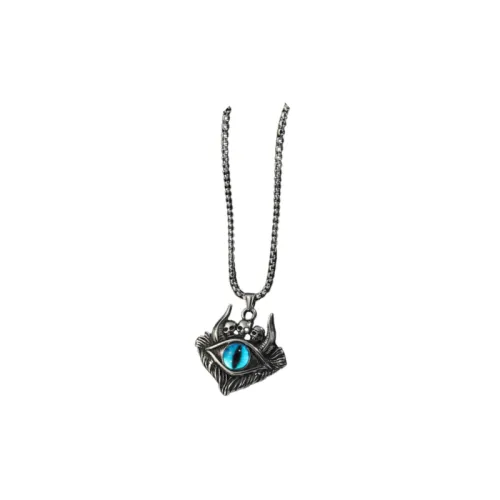 Retro Devil's Eye One Read Magic Trend Stainless Steel Pendant Spot Necklace