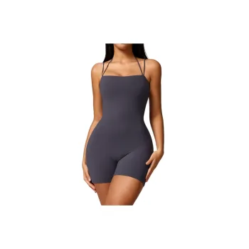 Plain Sporty Bodysuit Women