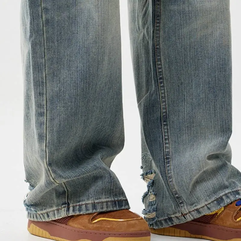 Retro Distress Jeans-3