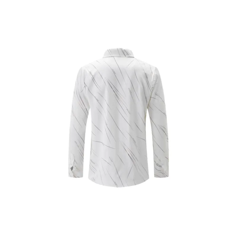 Fashionable Long Sleeve Cotton Blended Fabric Shirt-3
