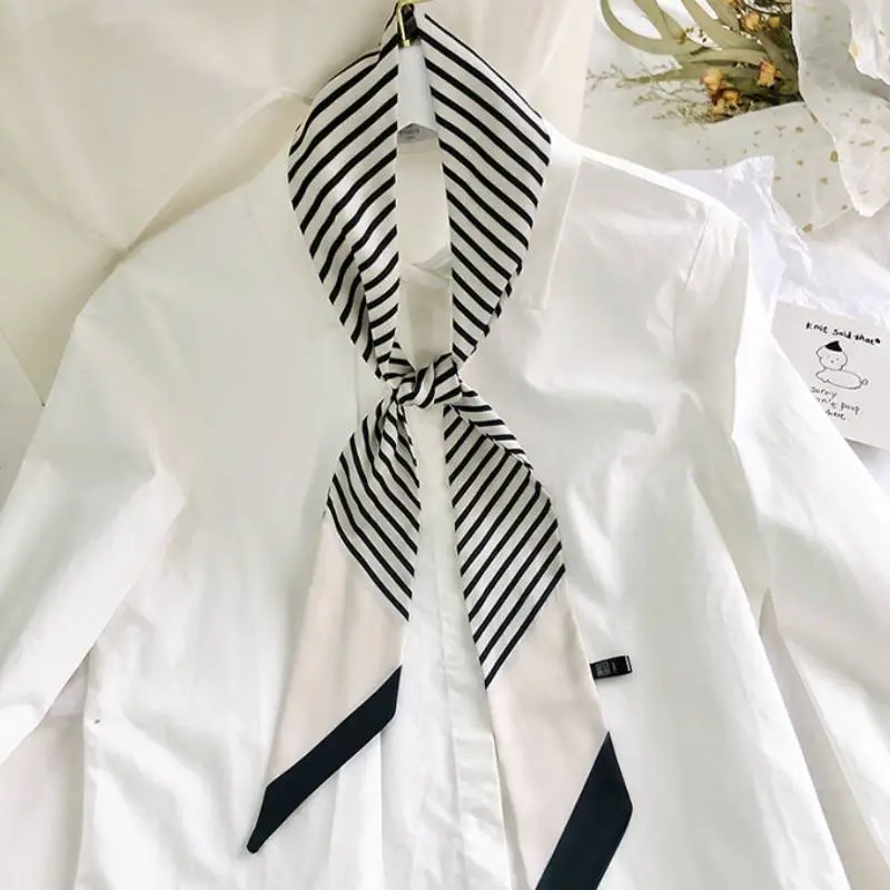 Elegant Simple Silk Scarf-2
