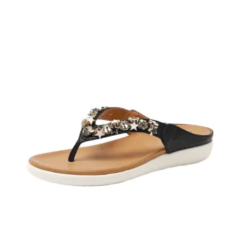 Casual Rhinestone Flip Flops