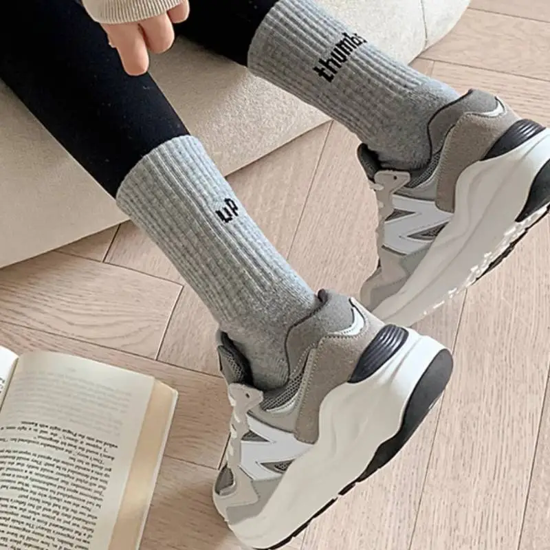 Fashionable Sporty Cotton Mid Calf Sock-1