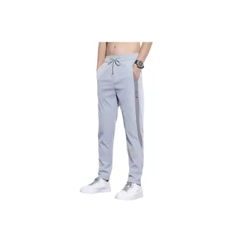 Trendy Thin Ice Silk Breathable Quick drying Sports Straight Pants