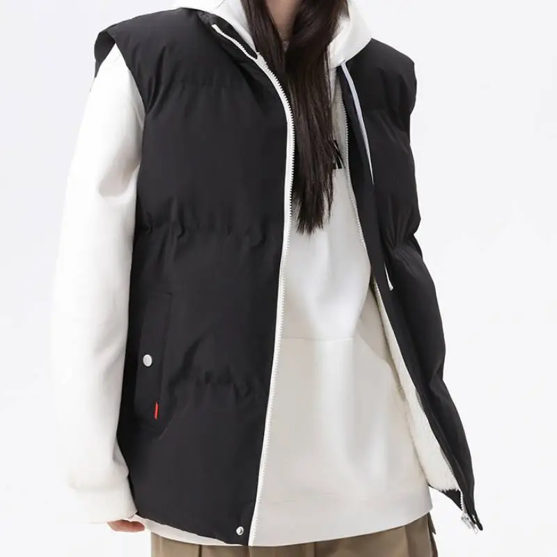 Simple Warm Polyester Vest-7