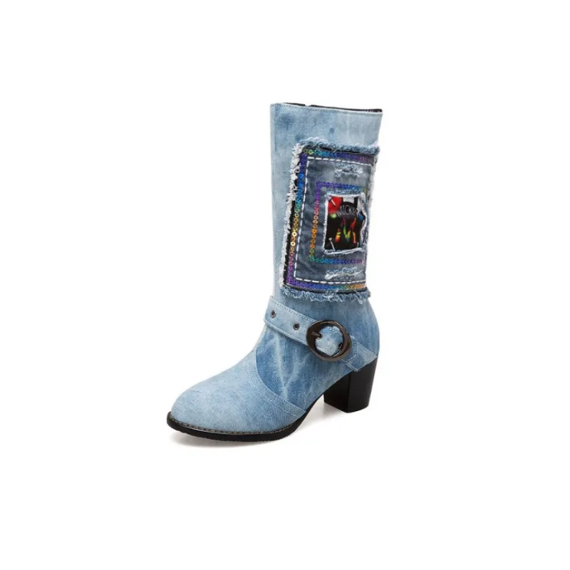 Fashionable Funky Ankle Boots-0