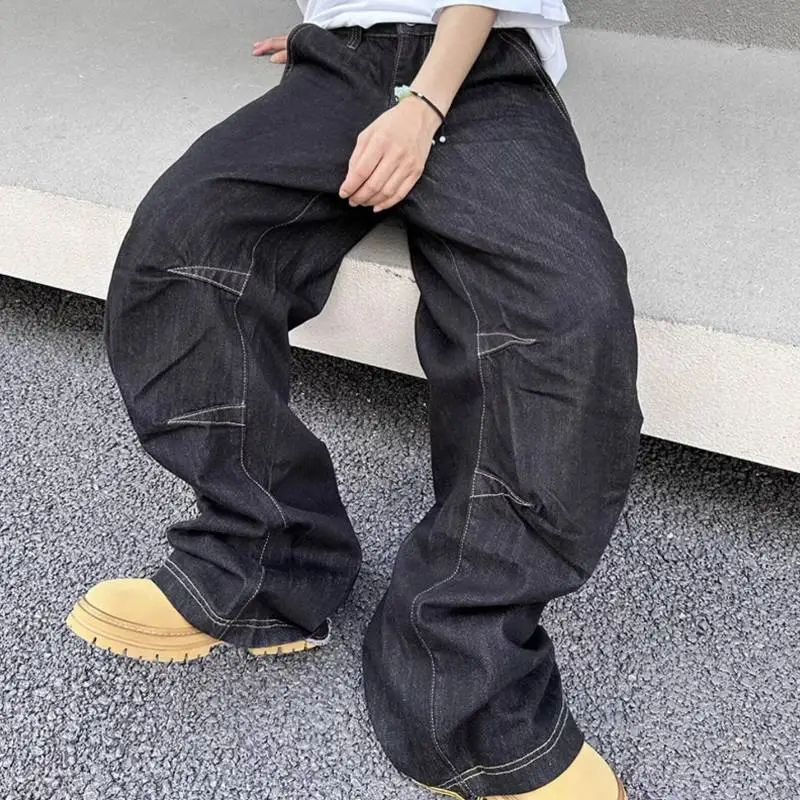 Fashionistas Street Wide Leg Loose Jeans-2