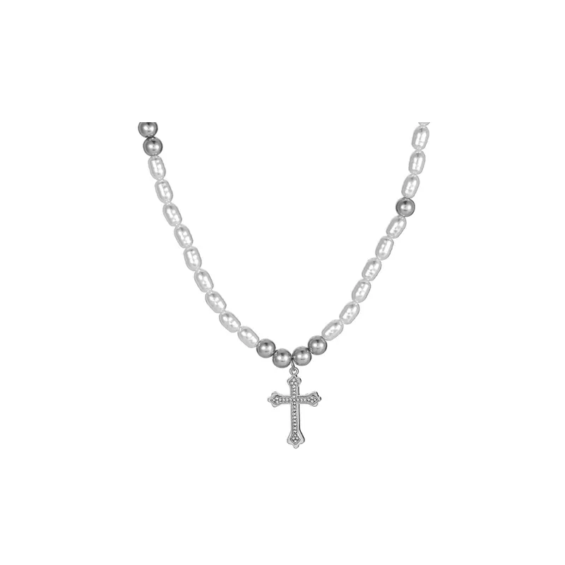 Hip Hop Baroque Pearl Necklace-0