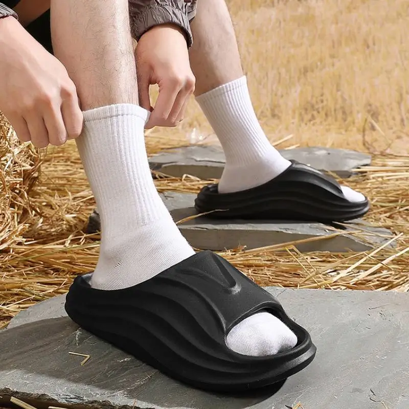 Casual Plain Flip Flops For Men-3