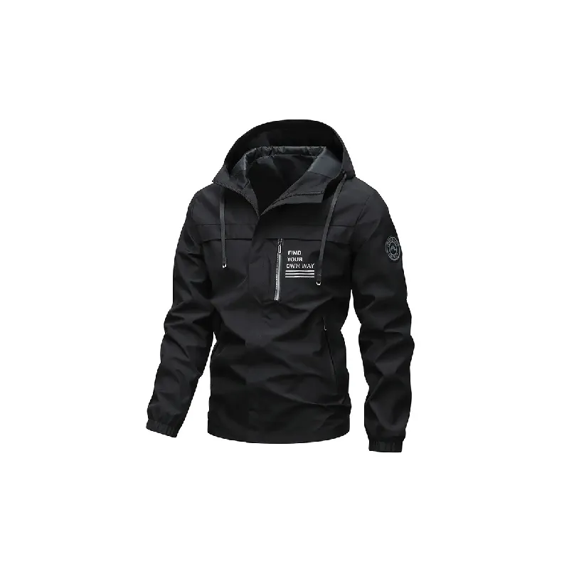 Fashionable Loose Blended Synthetic Fabrics Outdoor Jacket Unisex-0