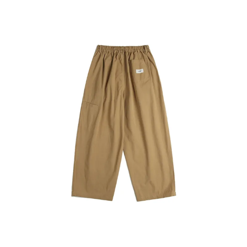 Solid Color Basic Straight Casual Pants-3