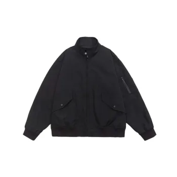 Collar Large Pockets Aviator Jacket