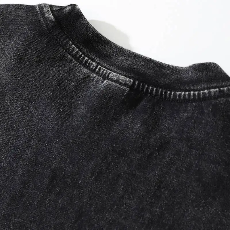 Simple Washed Loose Sweatshirt-2