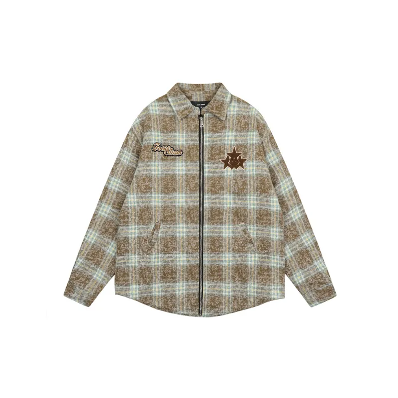 Asian Camous style Loose Cotton padded Casual Shirt Style Jacket-2