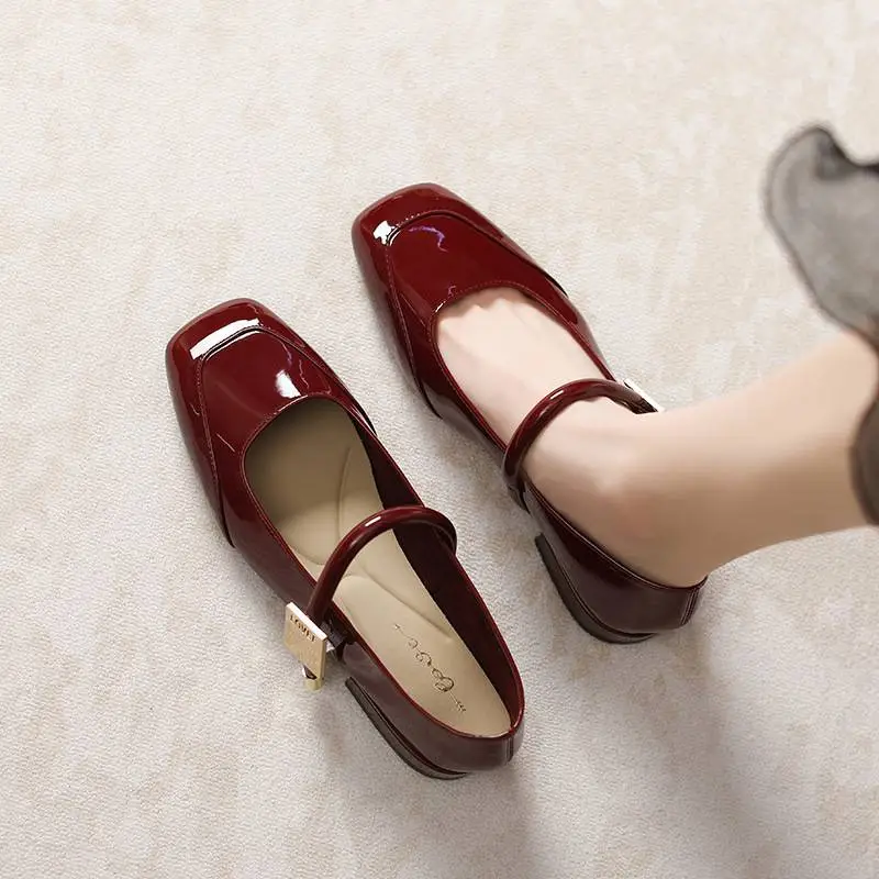 Casual Plain Mary Jane Shoes-6