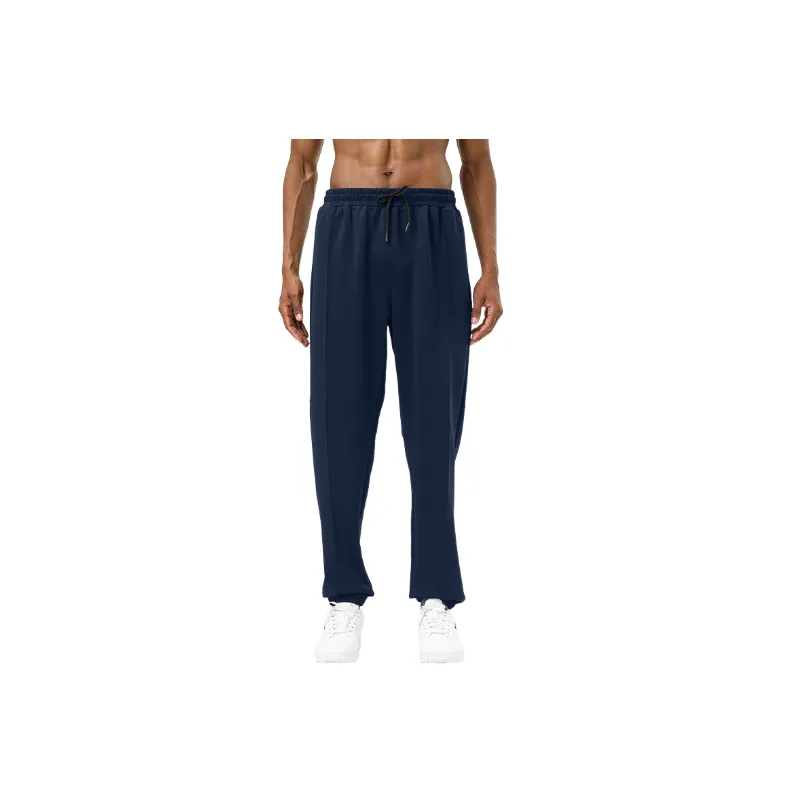 Sporty Loose Blended Synthetic Fabrics Casual Pants-0