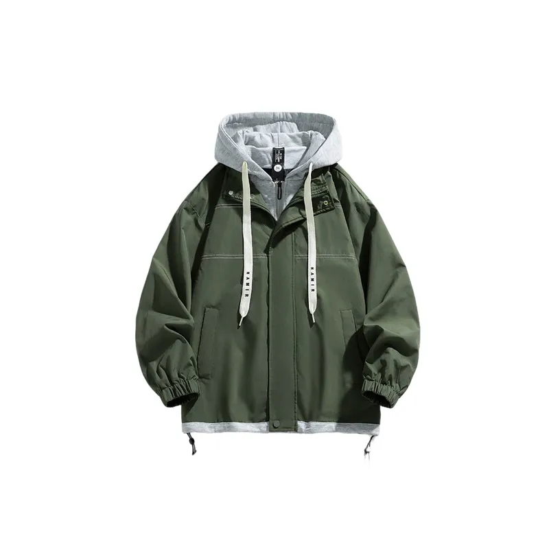 Casual Loose Blended Synthetic Fabrics Jacket-8