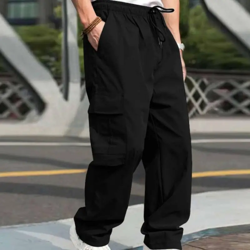 Loose Straight Casual Trousers-2