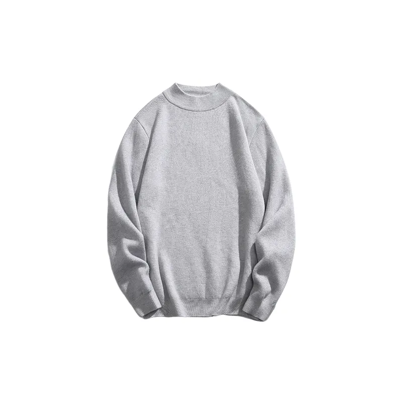 Casual Plain Cotton Blended Fabric Sweater-5